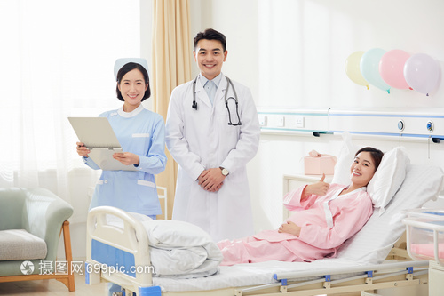 醫院婦產科醫生護工形象