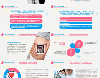 簡約溫馨婦產科孕期知識培訓PPT模板