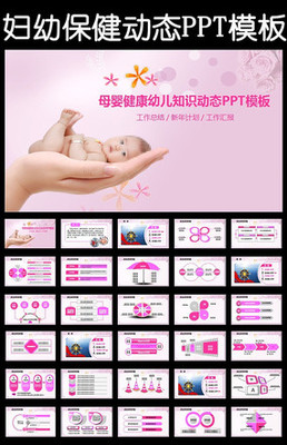 母嬰健康不孕不育醫院婦產科動態PPT模板