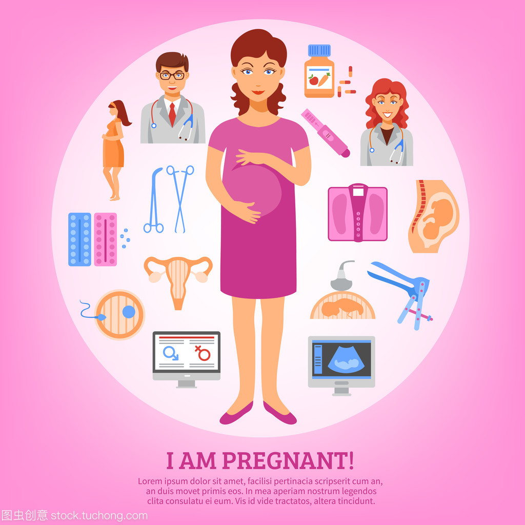 婦產(chǎn)科概念海報(bào)